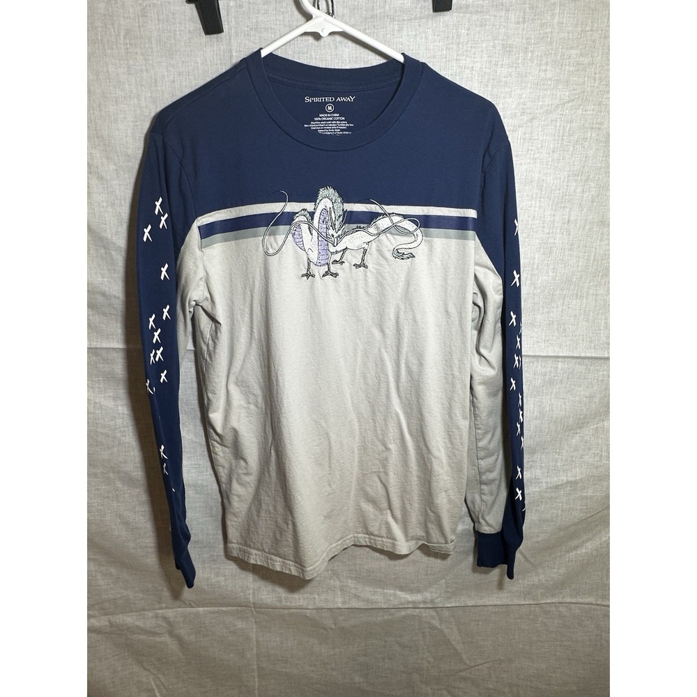 Spirited Away Haku Shikigami Embroidered Long Sleeve Shirt Adult M Her Universe